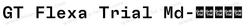 GT Flexa Trial Md字体转换